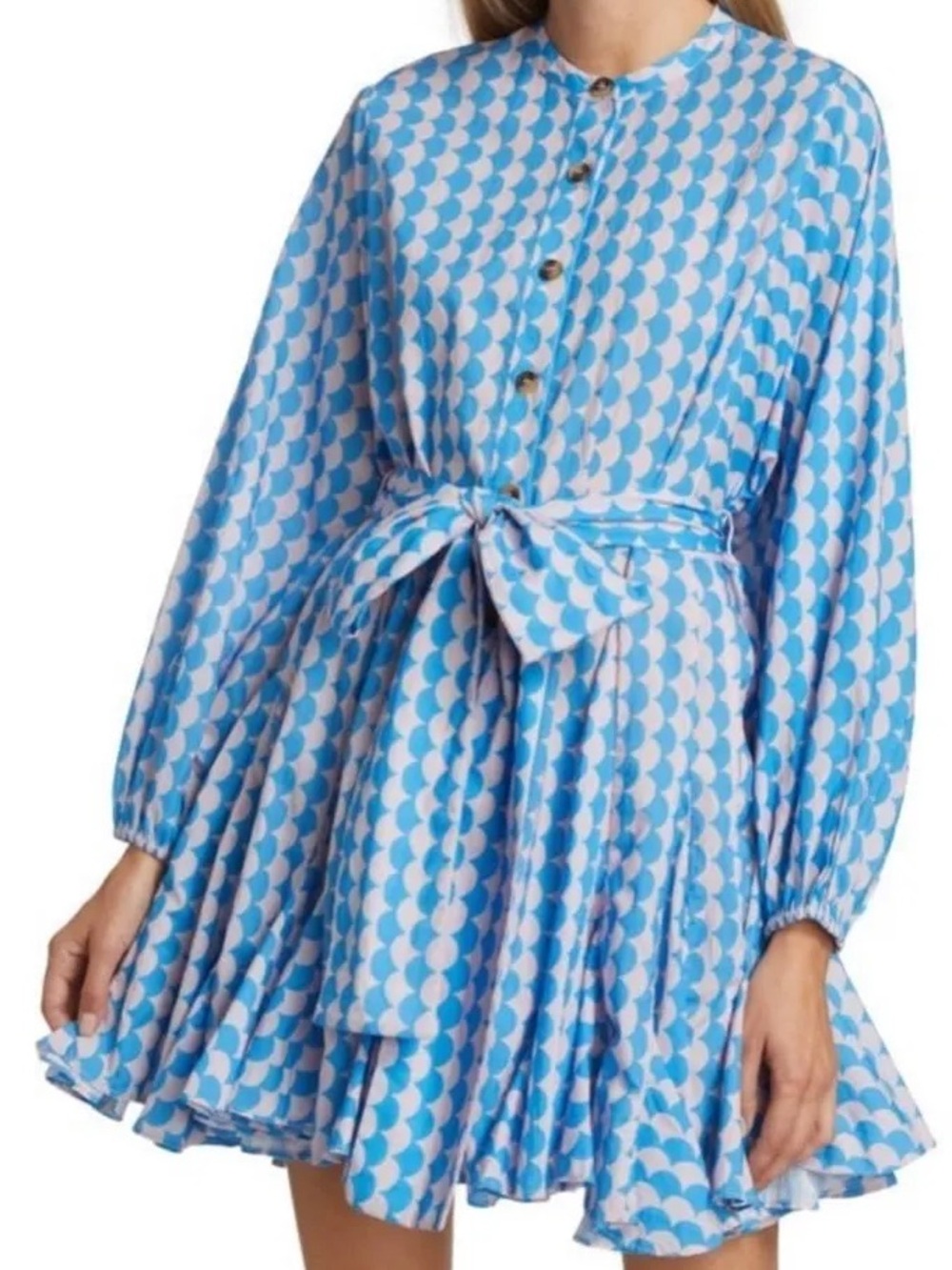 Rhode Emma Dress Small Blue Pink